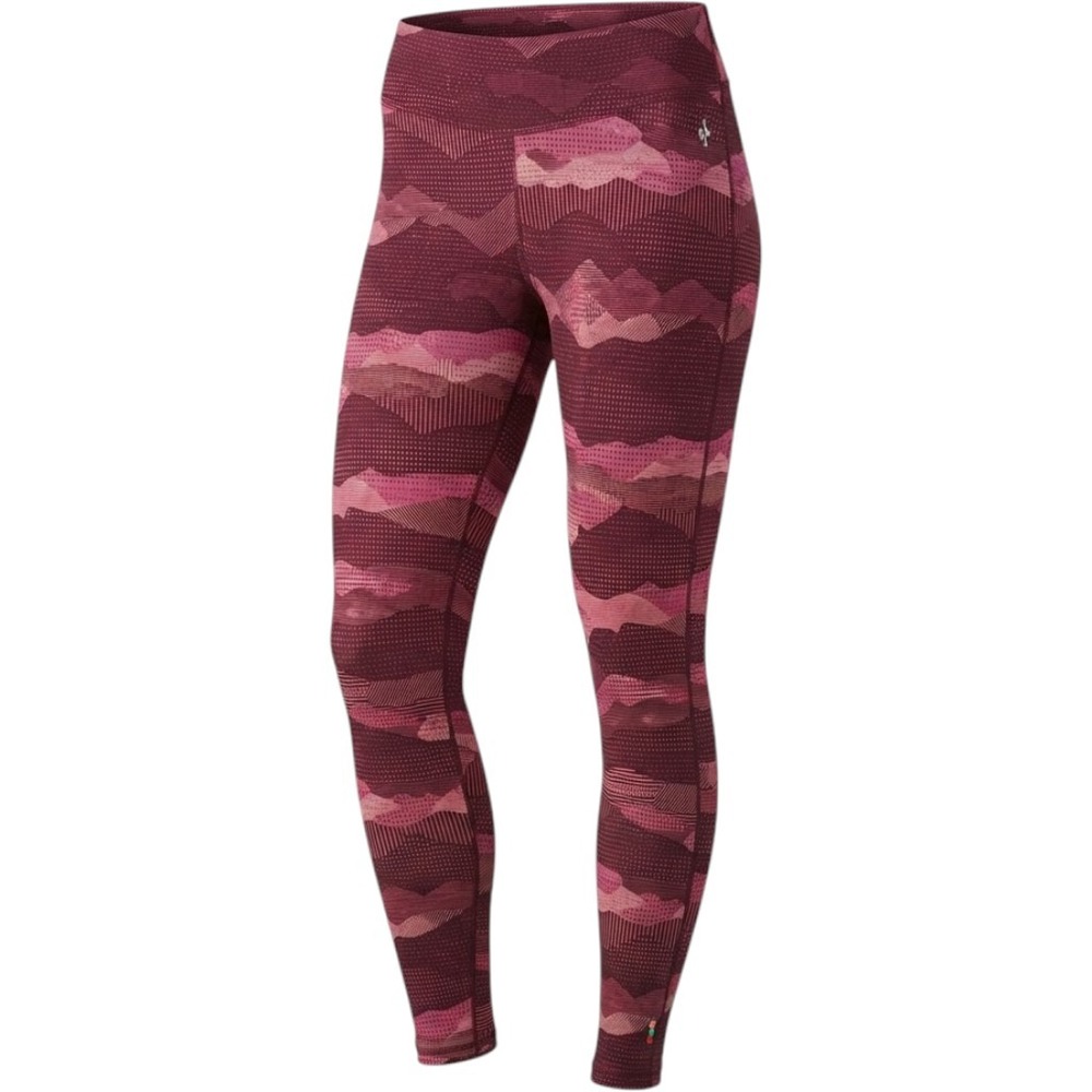 Smartwool Merino 250 Leggings Womens Medium Burgundy Pink Mountain Base Layer